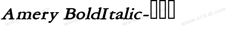 Amery BoldItalic字体转换 Amery BoldItalic字体转换